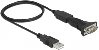 Delock 61506 Adapter a-típusú usb 2.0 - 1 x soros rs-232 d-sub 9 tűs apa anyacsavarokkal kép