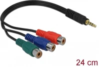 Delock 62499 Átalakító -  (3.5 mm jack > 3 x rca, apa/anya) kép