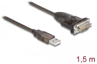 Delock A-TÍPUSÚ USB 2.0 Usb-a 2.0 -> serial rs-232 db9 m/m adatkábel 1.5m barna kép