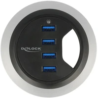 Delock IN-DESK HUB 4 In-desk hub 4 port usb 3.0 kép
