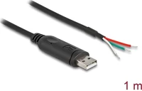 Delock 63508 Usb-a 2.0 -> serial rs-485 nyílt vezeték male adatkábel 1m fekete kép