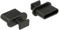 Delock 64013 Csatlakozó védő usb c-típus fekete 10 db kép