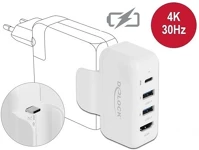 Delock 64080 Apple pd usb-c -> 1db usb-c 2db usb-a 3.0 1db hdmi aktív adapter fehér kép
