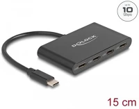 Delock HUB 4 DBUSB Usb 3.2 gen 2 usb type-c hub 4 dbusb type-c anya 10 gbps kép