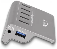 Delock USB 10 GBPS HUB 4 A-TÍPUSÚ USB Hálózati csatlakozó usb 3.2 gen 2 (3.1 gen 2) type-a 10 mbit/s szürke kép