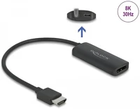 Delock 64213 Adapter hdmi-a dugó a displayport aljzathoz 8k kép