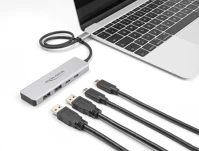 Delock 64230 Hálózati csatlakozó usb c-típus 10000 mbit/s szürke kép