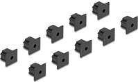 Delock 64245 Porvédő rj12 kimenethez fogantyú nélkül 10 darab fekete kép