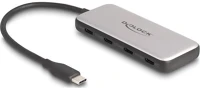 Delock 64261 Usb 10 gbps usb type-c  hub 4 x usb type-c  anyával és pd 85 watt kép
