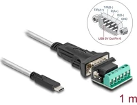 Delock 64269 USB Type-C  adapter   1 x soros RS-422/485 apa 6 tűs terminal blockkal 5 V 1 kép