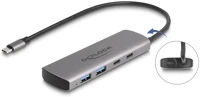 Delock 64299 usb 10 gbps hub 2 a-típusú usb port és 2 usb type-c  port usb type-c kép