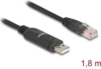 Delock 64304 Adapter USB 2.0 A-típusú csatlakozó - 1 x soros RS-232 RJ45 csatlakozó 1 kép