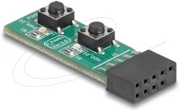 Delock 64356 Kapcsoló reset és be-/kikapcsoló gombbal pc alaplaphoz kép