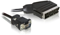 Delock 65028 Cable video scart output > vga input 2m kép