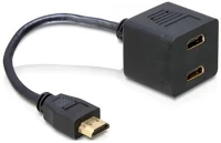 Delock TO 2X Adapter hdmi male to 2x hdmi female kép