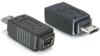Delock 65063 Usb-b 2.0 micro -> usb-b 2.0 mini 5pin m/f adapter kép