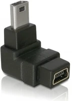 Delock 90°ANGLED Adapter usb-b mini 5pin male/female 90°angled kép