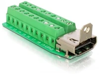 Delock GT; Hdmi -> terminal block 20pin f/f adapter kép
