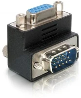 Delock 65171 Vga m/f adapter fekete 90° kép