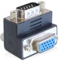 Delock 65289 Vga m/f adapter 90° fekete kép