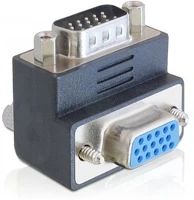 Delock 270 Vga m/f adapter 270° fekete kép