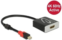 Delock 65302 Mini displayport 1.4 -> hdmi 2.0 m/f aktív adapter 0.2m fekete hdr