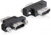 Delock 65313 Hdmi m/m adapter fekete kép