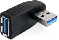 Delock 65341 Adapter usb 3.0 male-female angled 90° horizontal kép