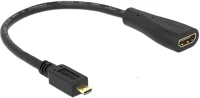 Delock 65391 High speed hdmi micro d apa > a anya hdmi kábel adapter ethernettel kép