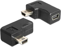 Delock 90°ANGLED Adapter usb-b mini 5 pin male / female 90°angled kép