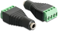 Delock 65457 Sztereó jack anya, 3.5 mm > terminal block 4pines adapter kép