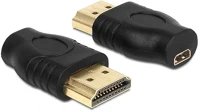 Delock 65507 Hdmi -> hdmi micro d m/f adapter fekete kép