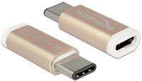 Delock 65677 Usb-c -> usb-b 2.0 micro m/f adapter réz kép