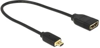 Delock D-TÍPUS Hdmi micro-d (apa) - hdmi-a (anya) adapter kép
