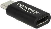 Delock 65697 Usb-c - usb-c m/f adapter fekete port saver kép