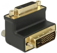 Delock DVI 24+5 90 Dvi-d m/f adapter fekete 90° kép
