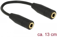 Delock 65896 Audio kábel 0,13 m 3.5mm fekete kép
