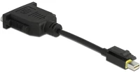 Delock 65979 Mini displayport -> dvi-i m/f adapter 0.15m fekete kép
