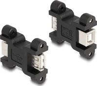 Delock 66076 Usb-a 2.0 -> usb-b 2.0 f/f adapter fekete kép