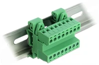 Delock 66081 Din sínre rögzíthető sorkapocs 8 tűs 5,08 mm-es hajlítással kép