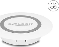 Delock 66260 Vezetéknélküli gyorstöltő 15 w asztali rögzítésre fehér kép