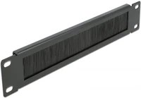 Delock 66287 10?, fekete, 1u-s kábelrendező kefe kép