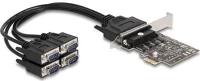 Delock 66324 Pci express kártya > 4 x rs-232 soros csatlakozó kép