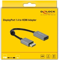 Delock 66436 Active displayport 1.4 to hdmi adapter 4k 60 hz (hdr)