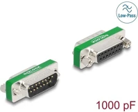 Delock 66478 rf/emi interferencia elnyomó szűrő d-sub 15 tűs apa   anya kép