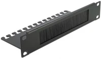 Delock 66483 10? kábelrendező fésűs panel 1u, fekete kép