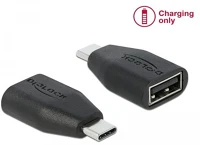 Delock USB A-TÍPUSÚ Usb-c -> usb-a 2.0 m/f adatblokkoló  fekete kép