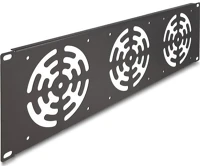 Delock 66747 19  rack takaró 3 ventilátor számára 120 x 120 mm méretű 3u kép