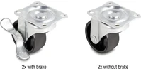 Delock 66753 2 x 2 db.-os görgőkerék szett o 50 mm (átmérőjű) terhelési képesség kép