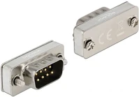 Delock 66828 Rs-232/422/485 loopback d-sub 9pin male adapter kép